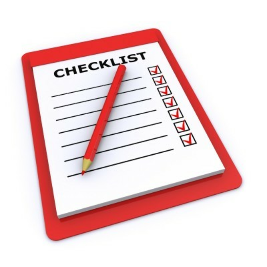 college preparation checklist clipart