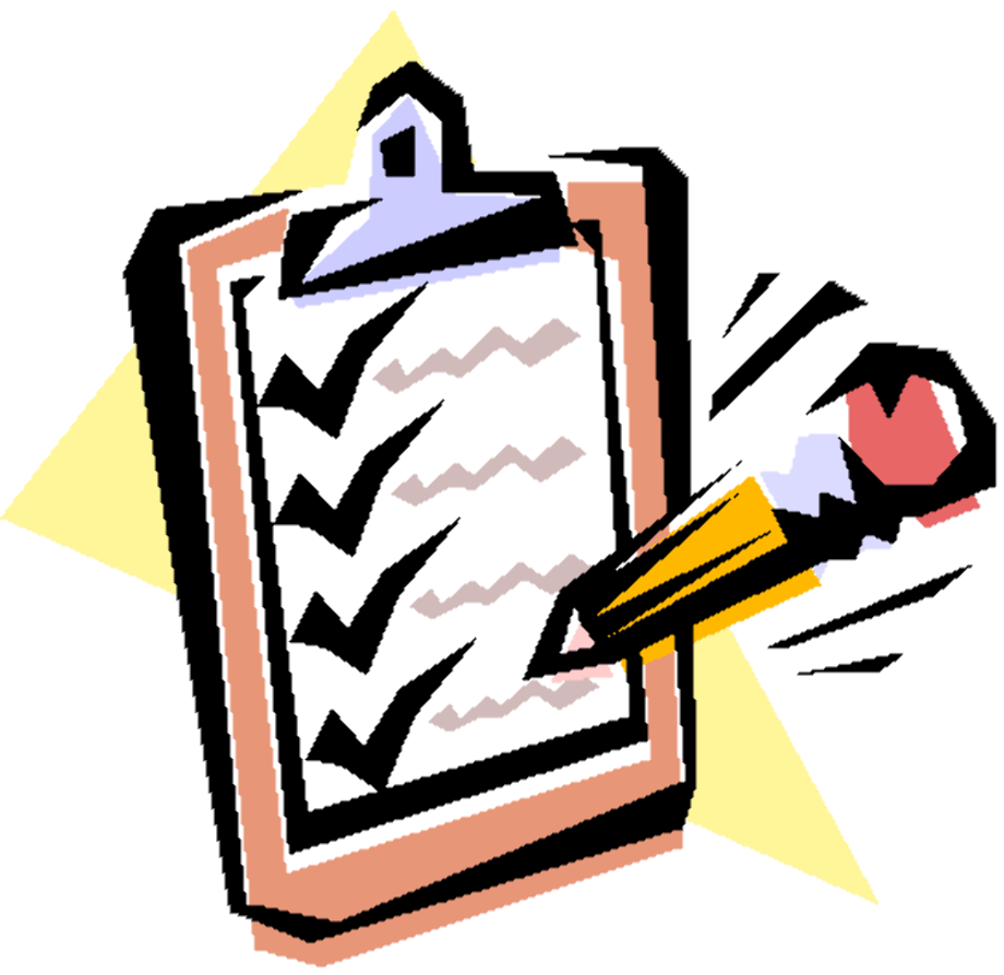 final checklist clipart