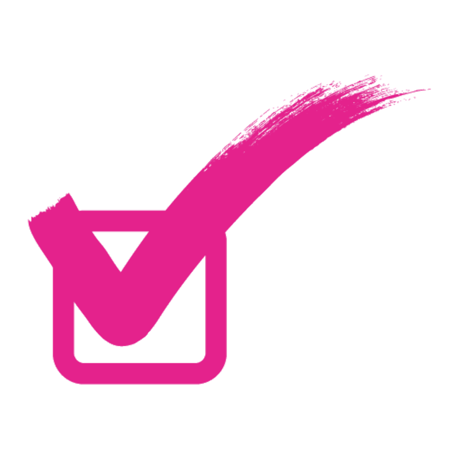 check mark clipart pink