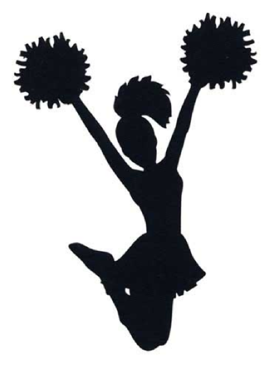cheerleading clipart cheerleader silhouette