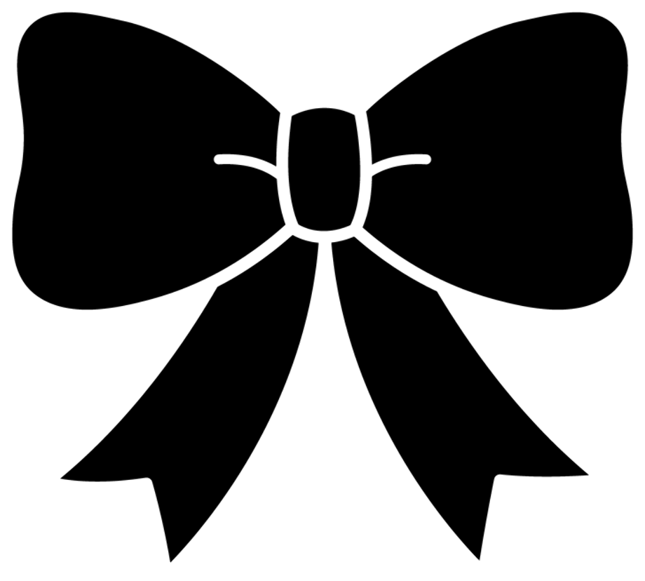 bow clipart silhouette
