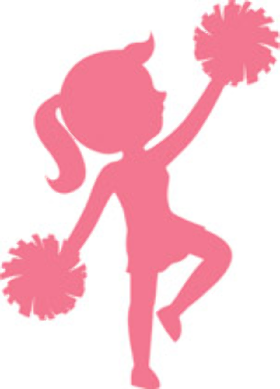 cheerleading clipart pink
