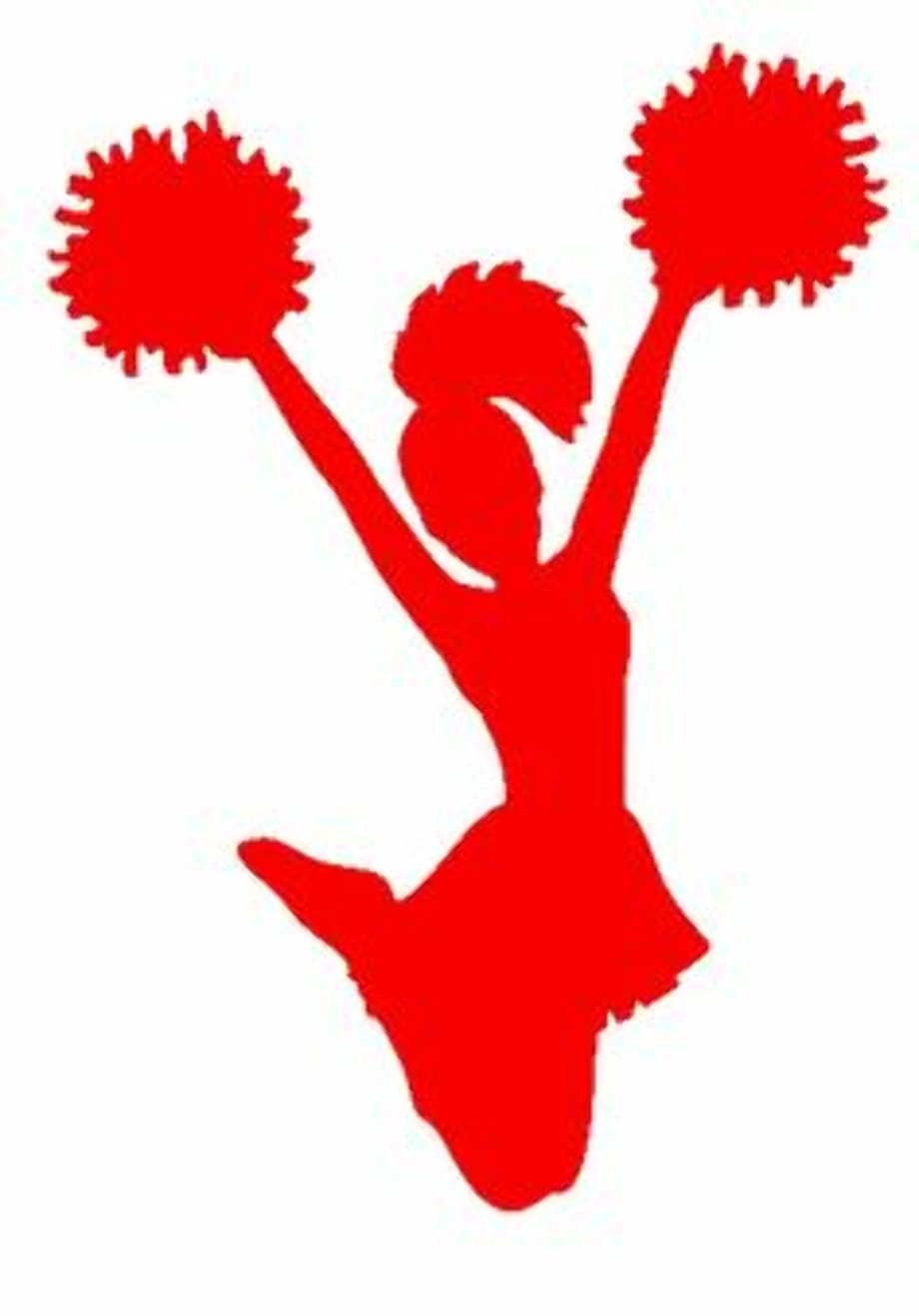 cheerleading clipart red