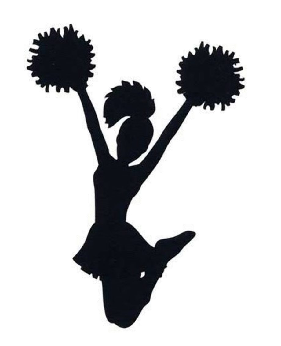 Download High Quality cheerleader clipart black Transparent PNG Images
