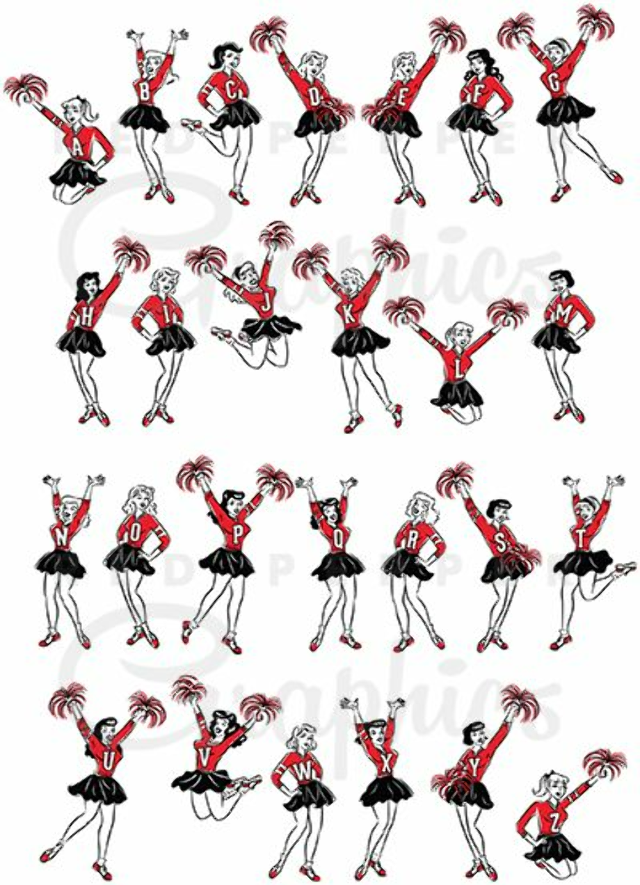Download High Quality cheerleading clipart vintage Transparent PNG