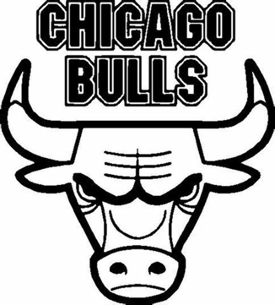 Chicago Bulls Black And White Logo - Goatz
