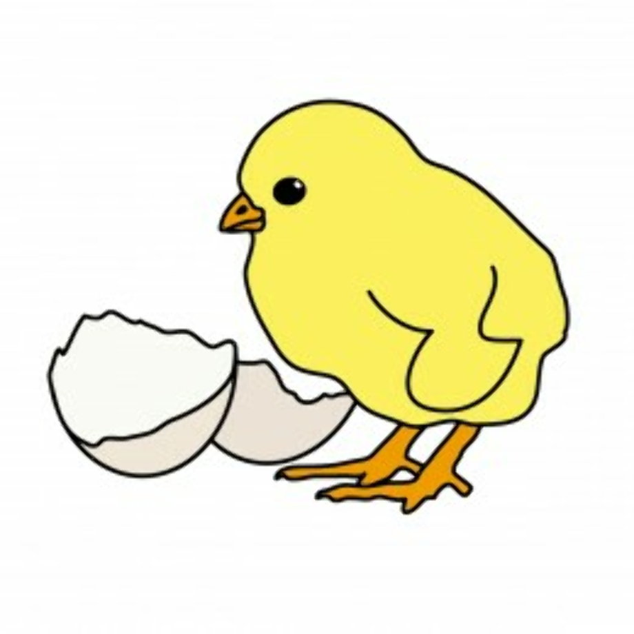 chick clipart hatching