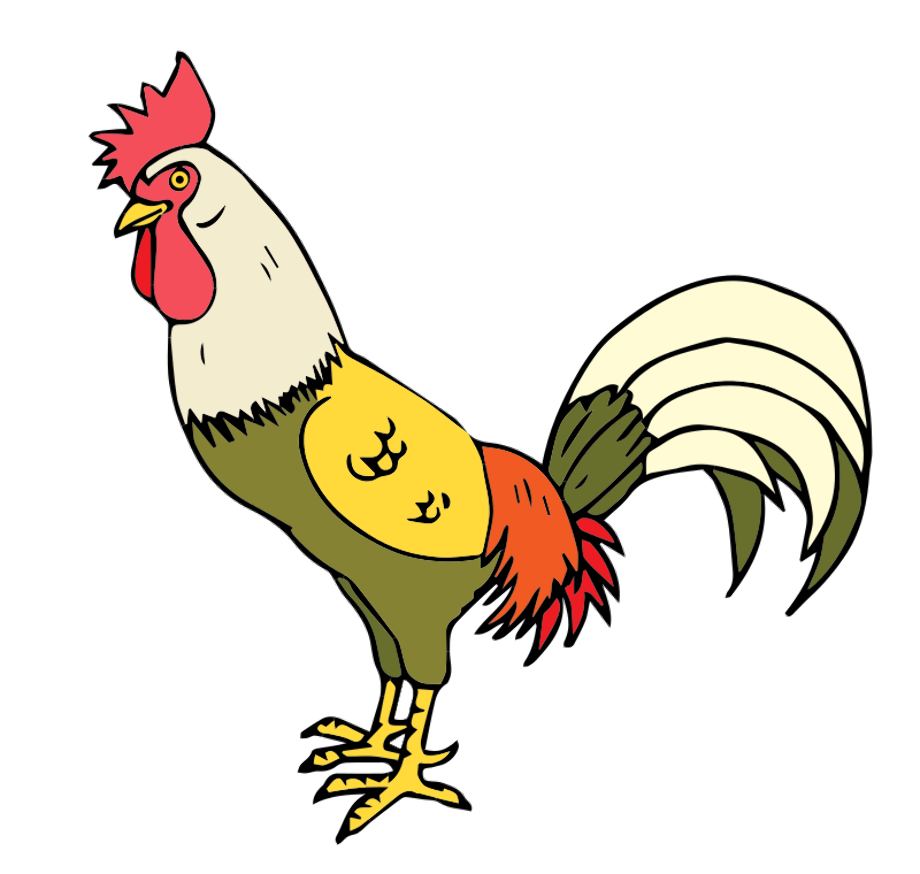 rooster clipart animated