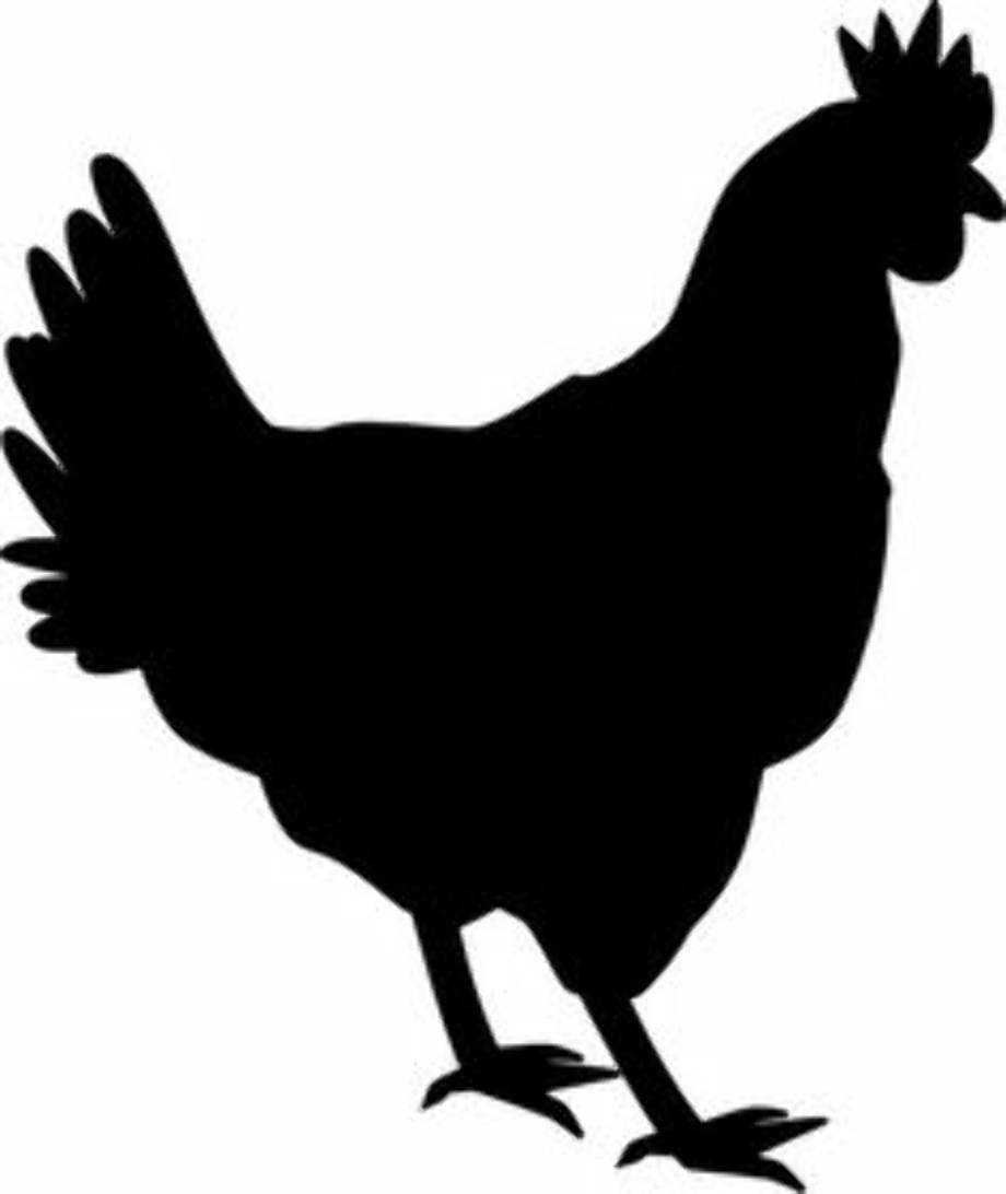chick clipart silhouette