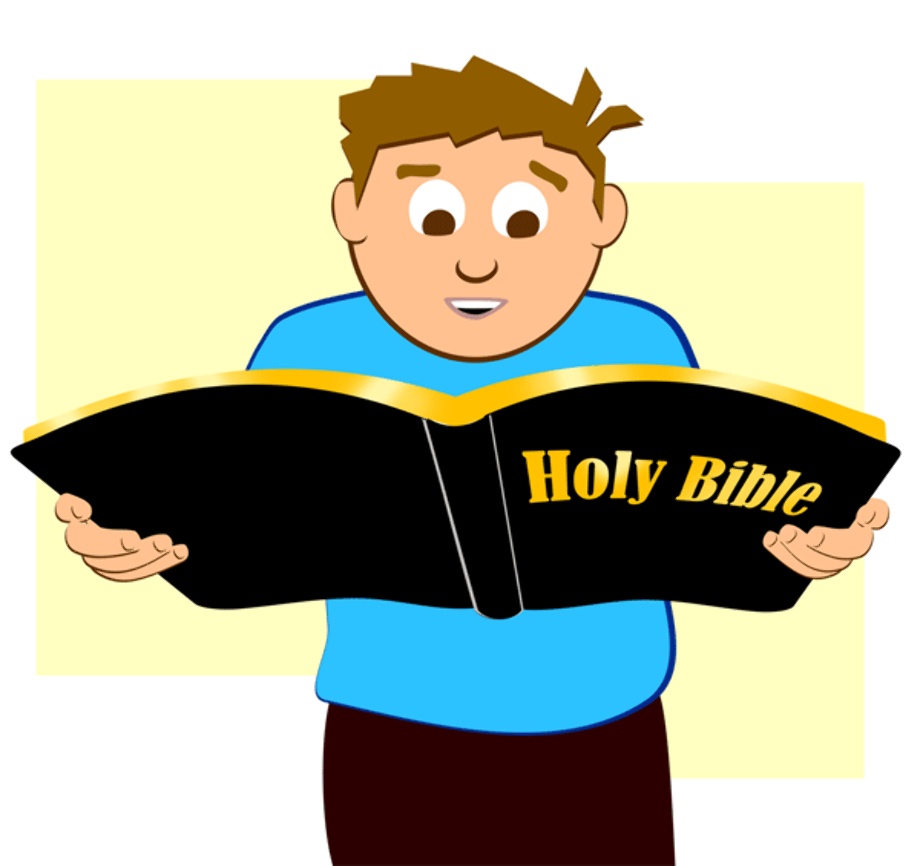 bible clipart reading