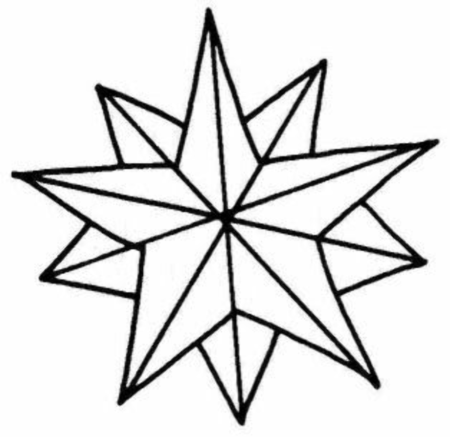 Download High Quality christmas clipart black and white star