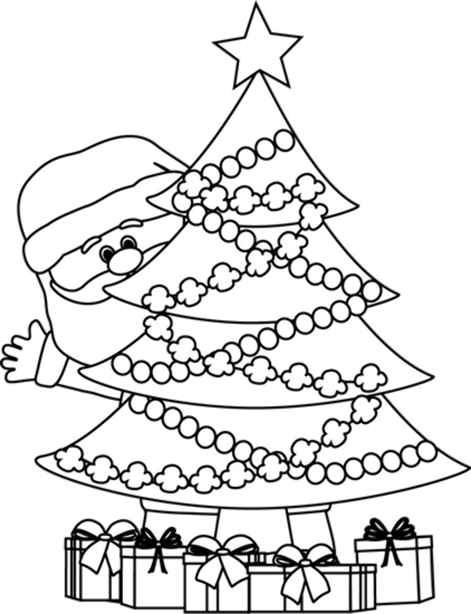 Download High Quality christmas clipart black and white drawing