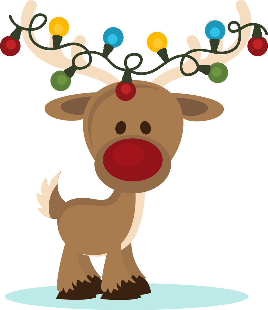 december clip art reindeer