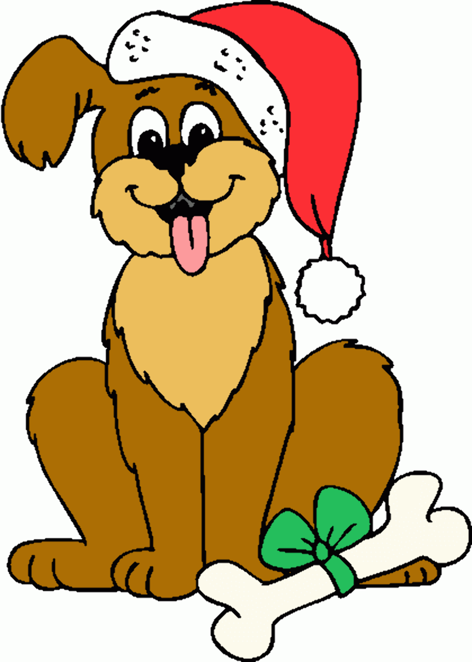puppy clipart christmas