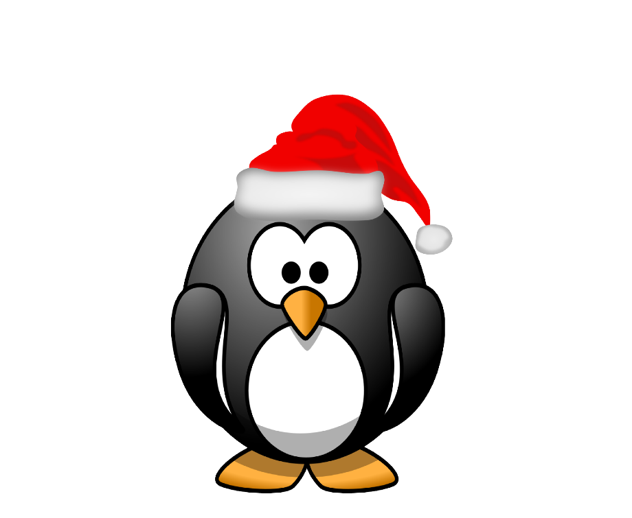 happy new year clipart penguin