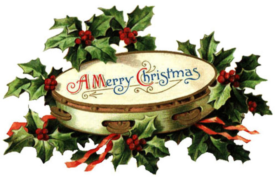 merry christmas clipart old fashioned