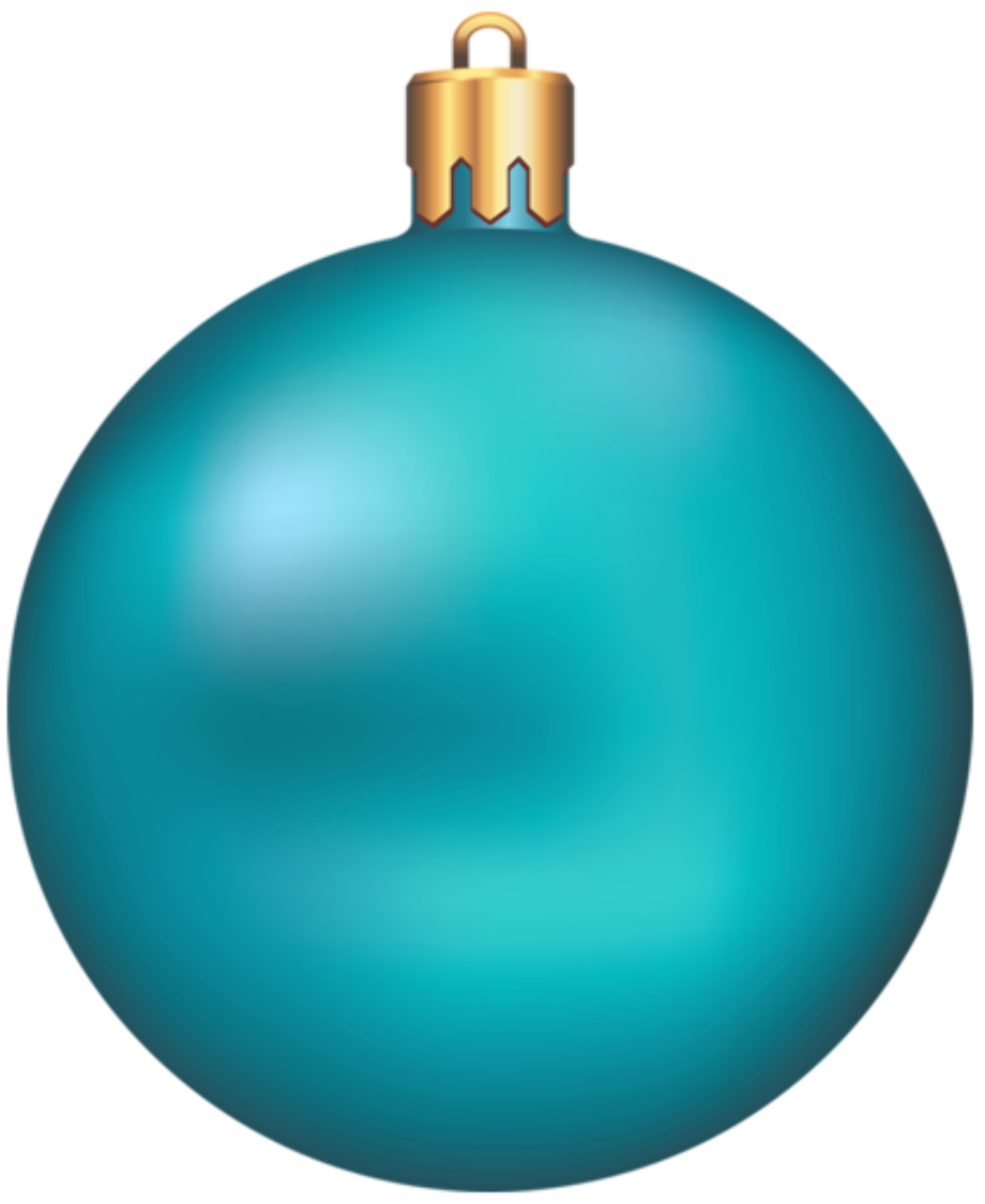 christmas ornament clipart blue