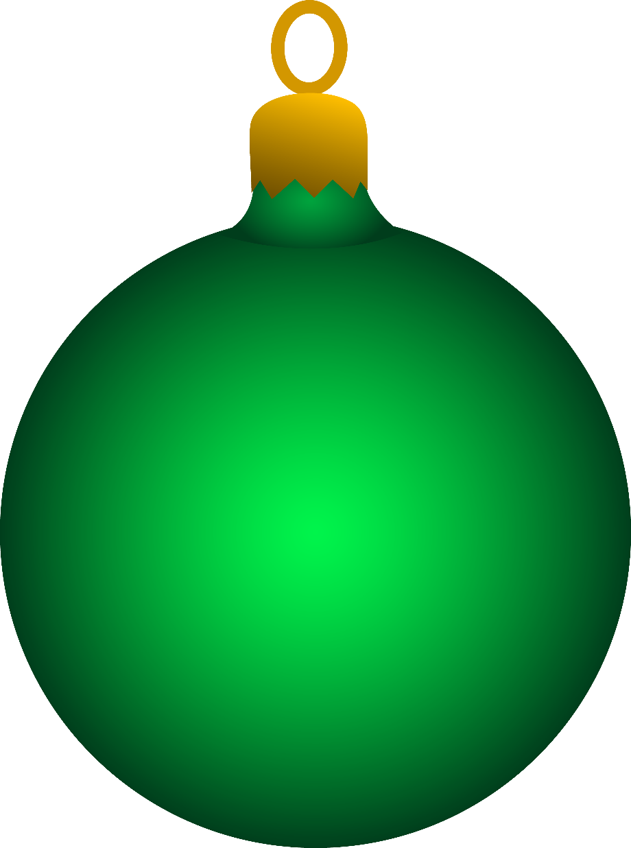 christmas ornament clipart green