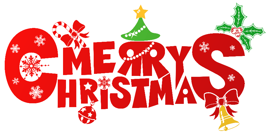 merry christmas clipart red
