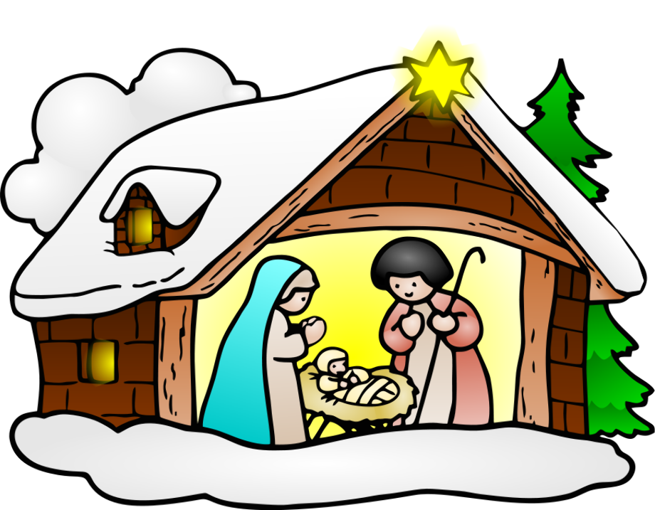 december clip art nativity