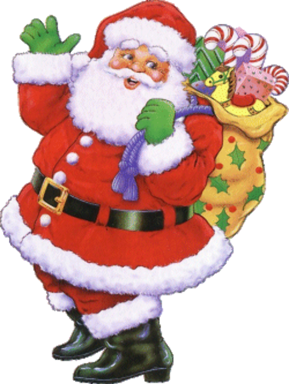 santa clipart old fashioned