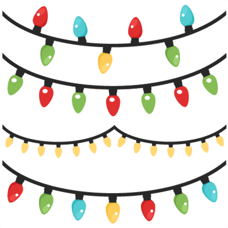 Download High Quality christmas lights clipart svg Transparent PNG