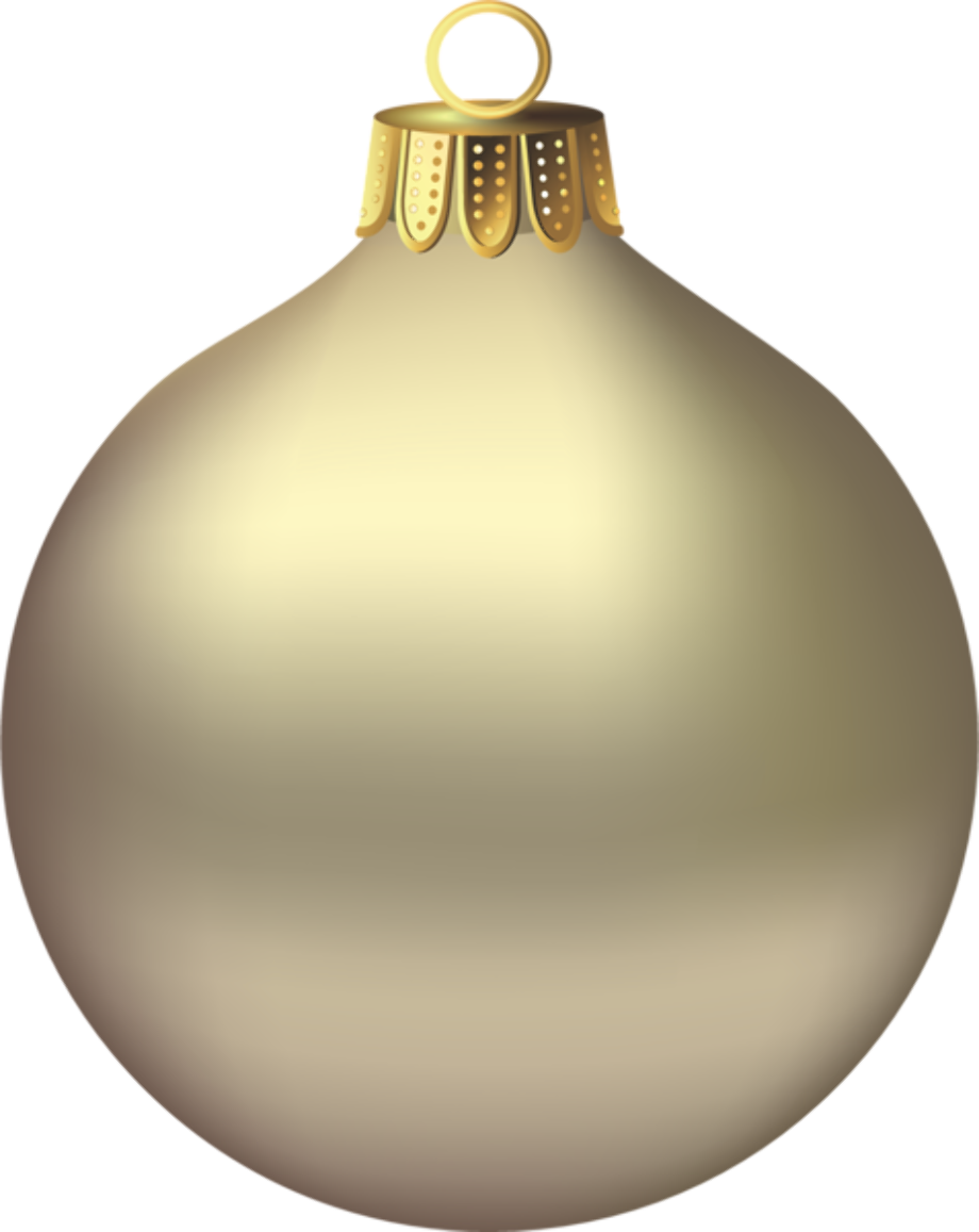 christmas ornament clipart gold