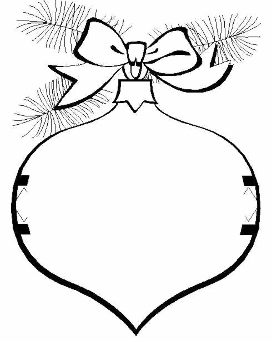 Printable Ornament Outline