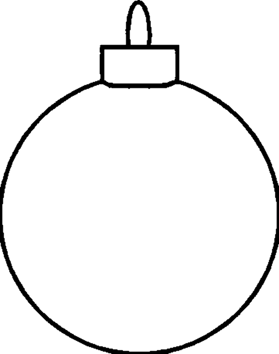 Christmas ornament outline