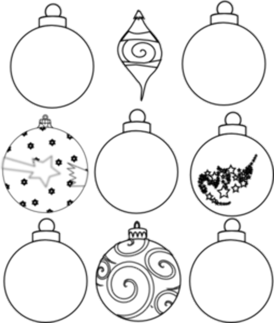 Baubles Template Printable