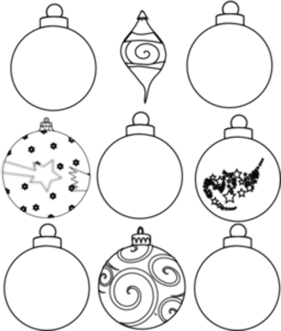 download-high-quality-christmas-ornament-clipart-outline-transparent