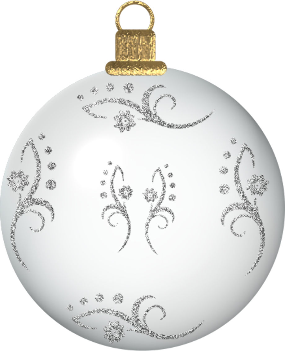 Download High Quality christmas ornament clipart silver Transparent PNG