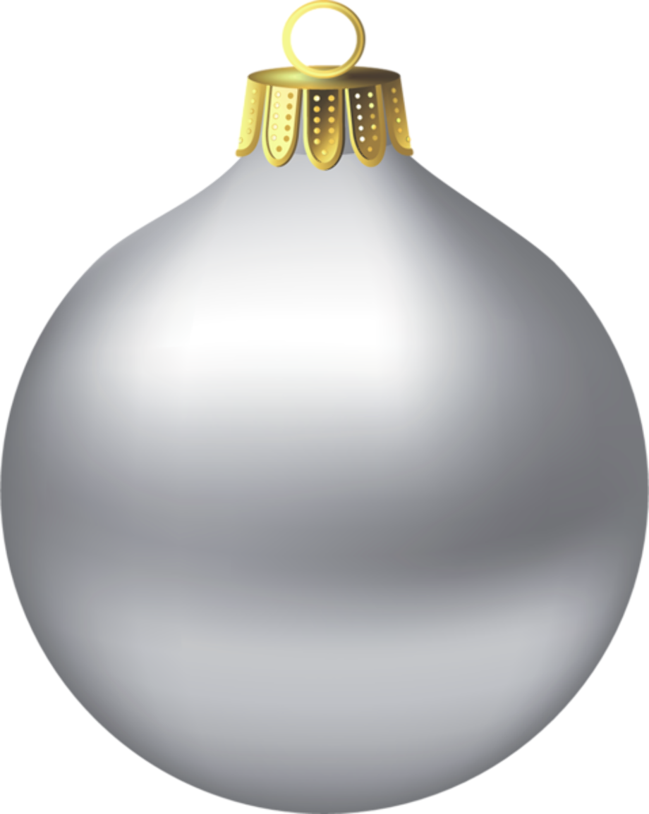 christmas ornament clipart silver