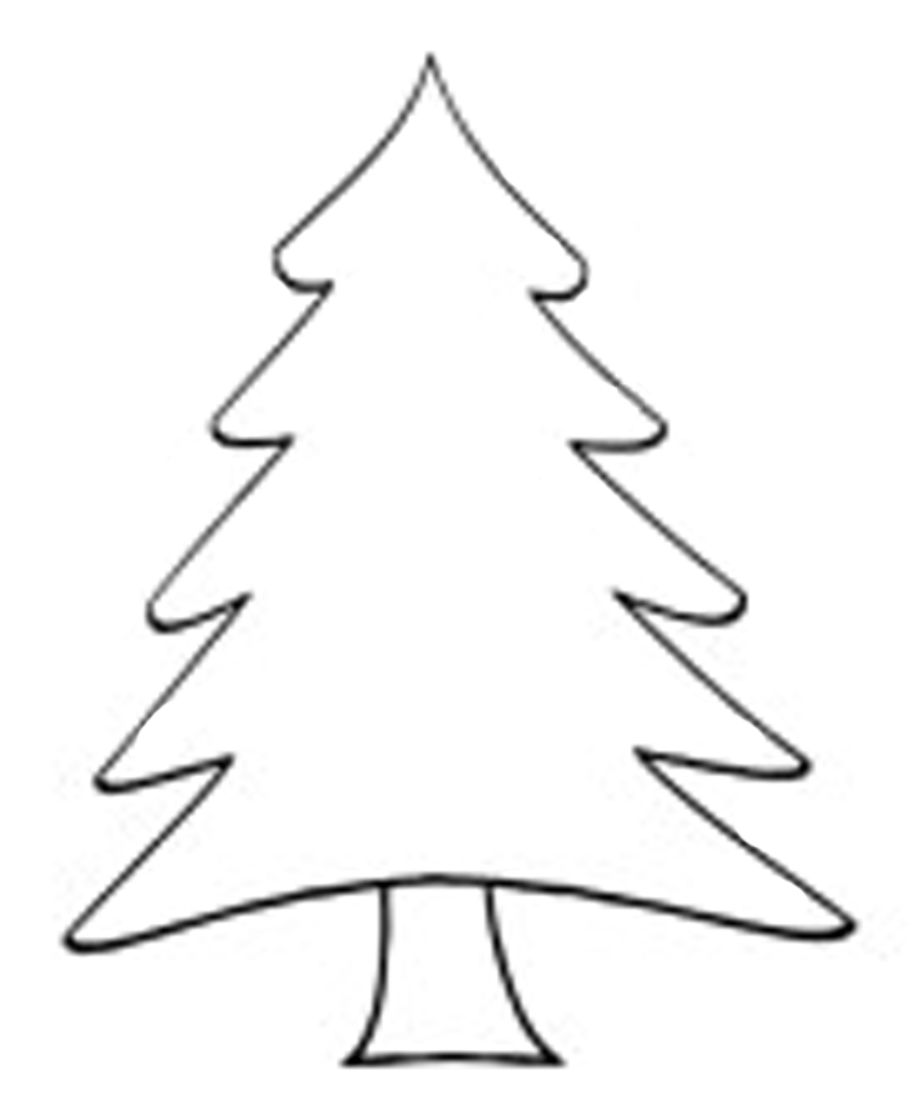 Download High Quality christmas tree clipart black and white printable ...