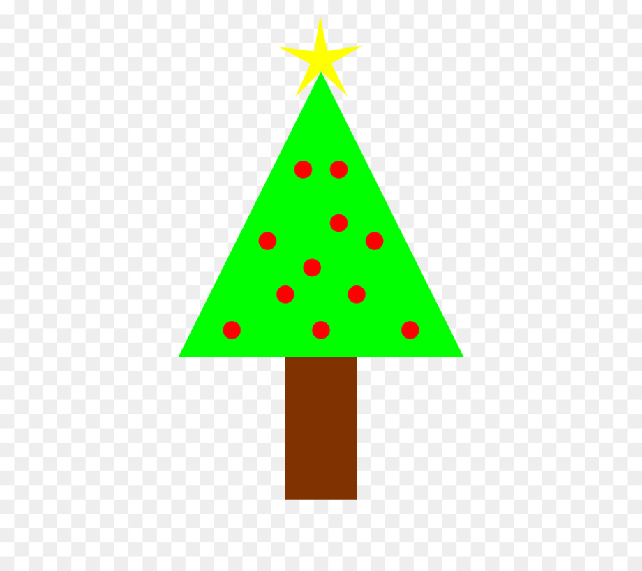 christmas tree clipart triangle