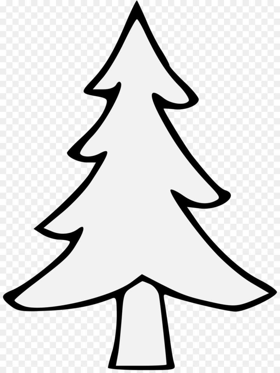 Download High Quality christmas tree clipart black and white