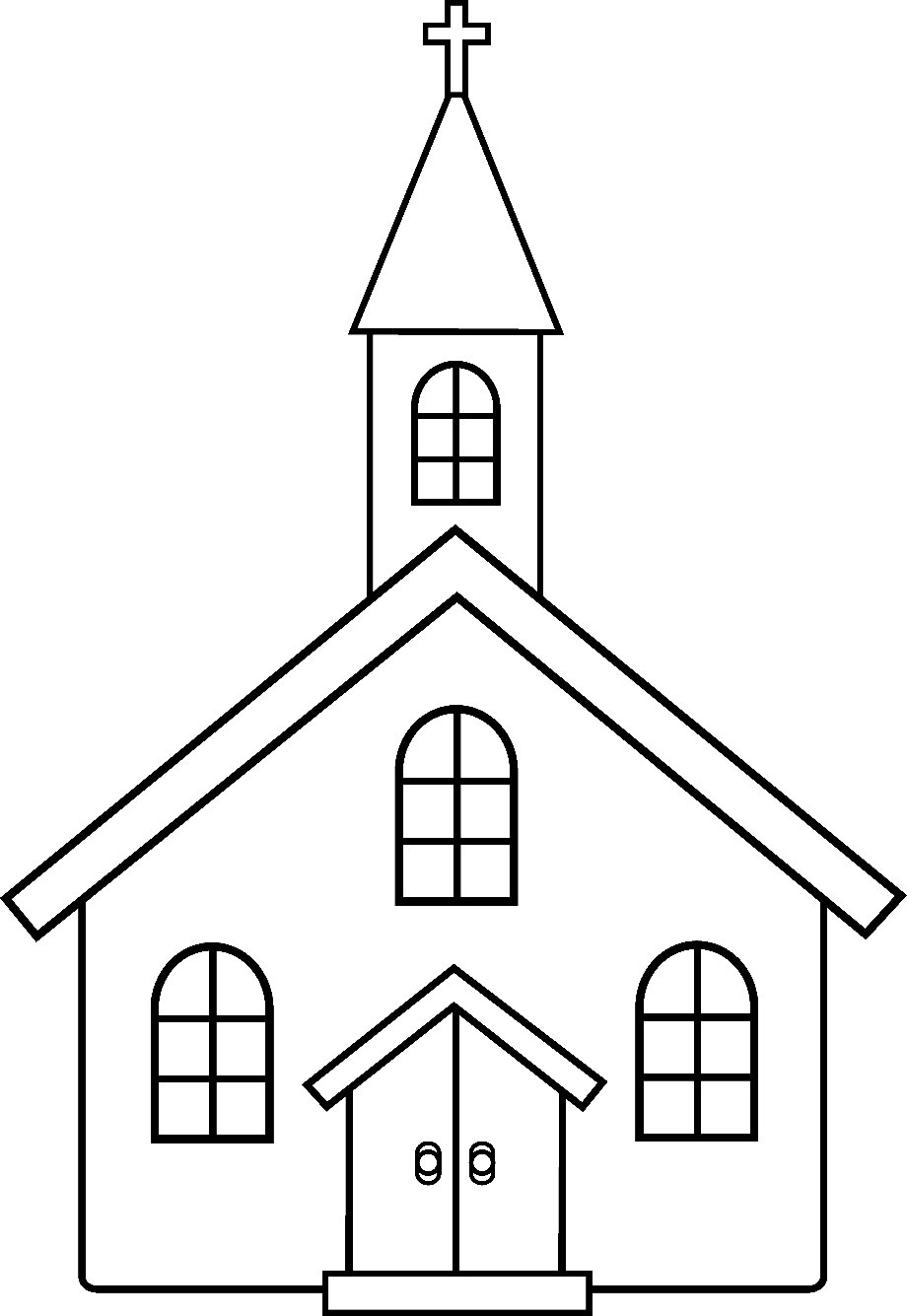 Download High Quality church clip art outline Transparent PNG Images ...