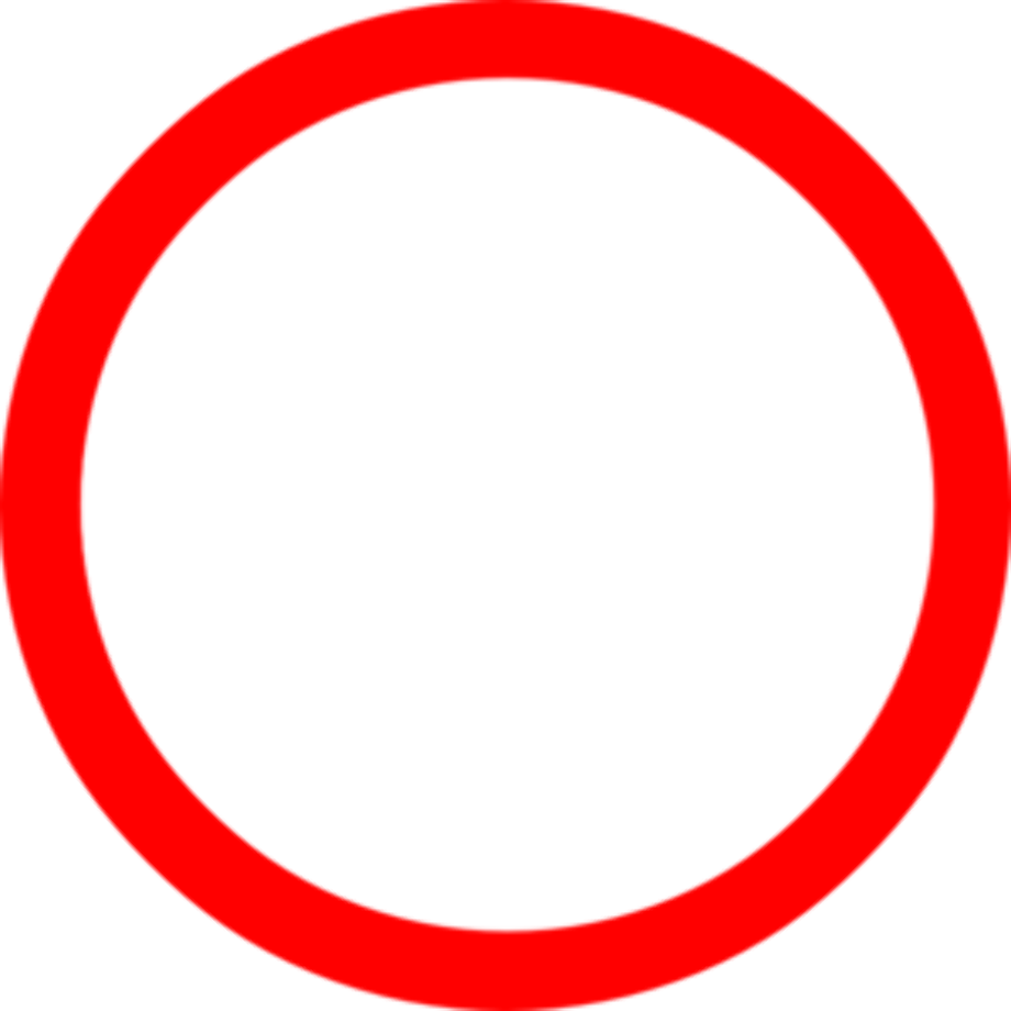 circle transparent red