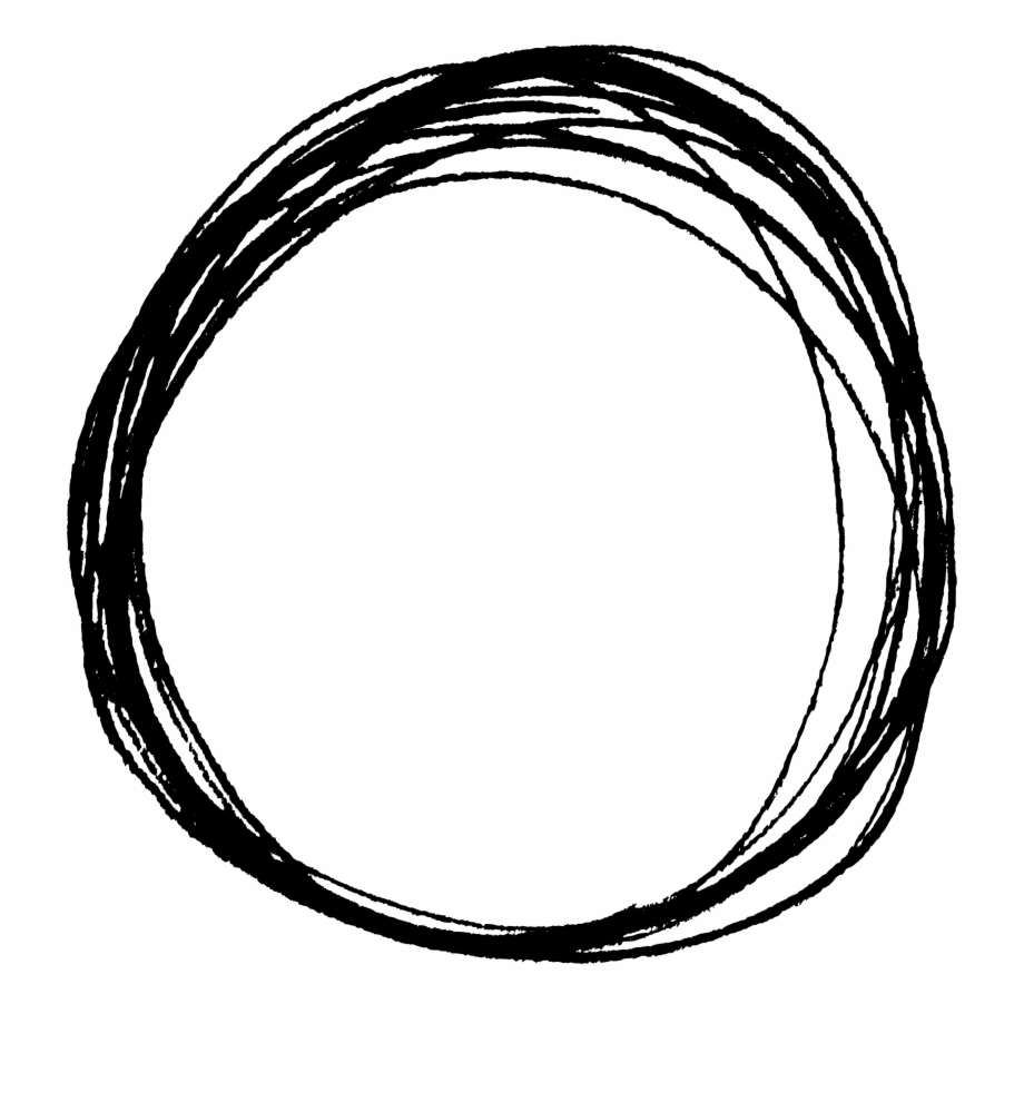 circle clipart scribble