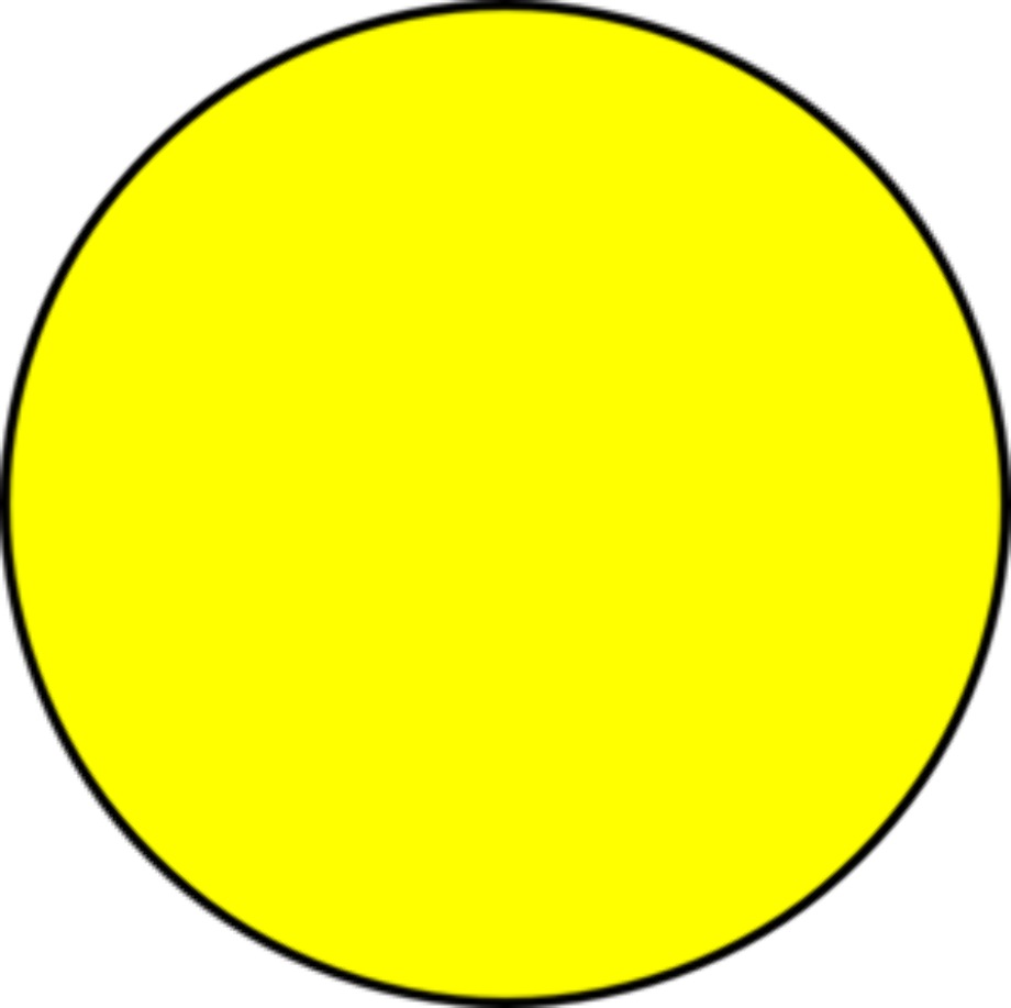 circle clipart yellow