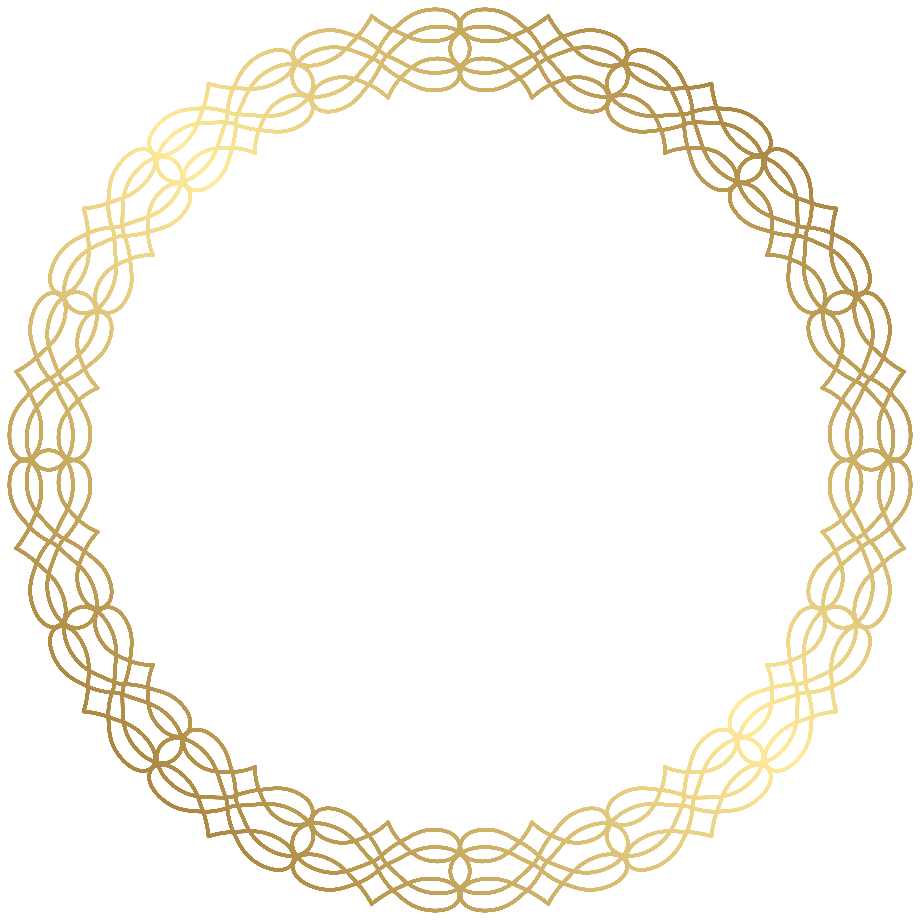 circle transparent gold