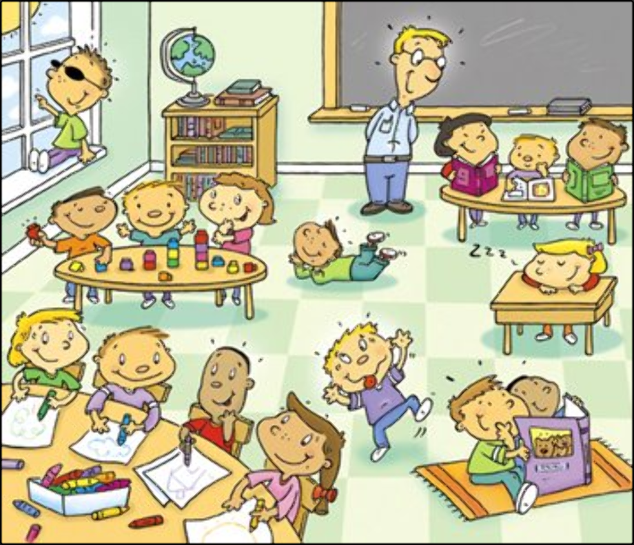 classroom clipart messy
