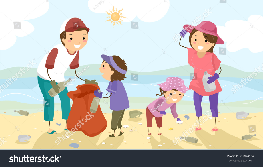 Clean up beach