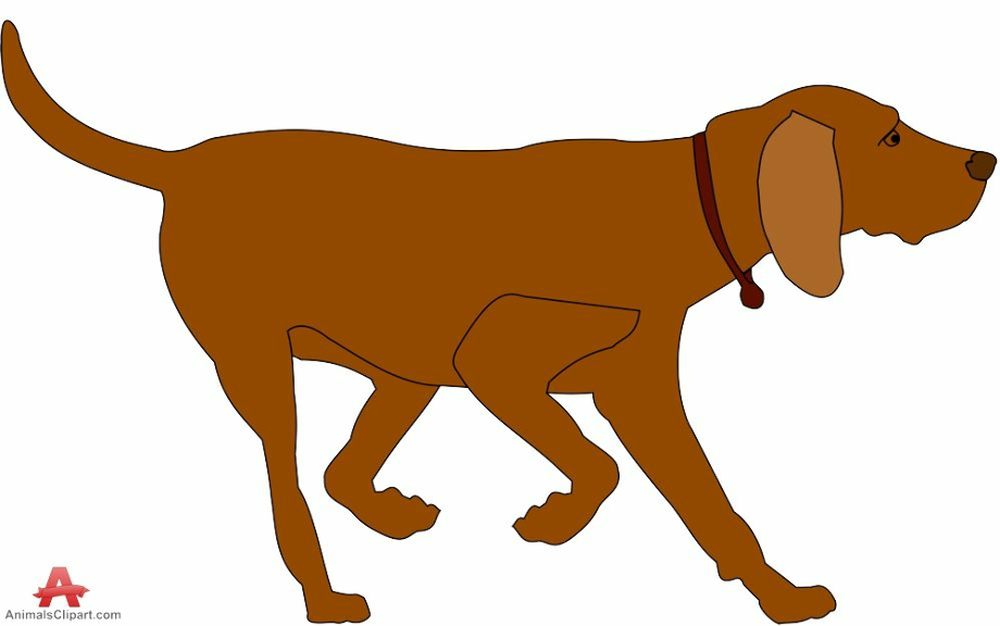 clipart dog brown