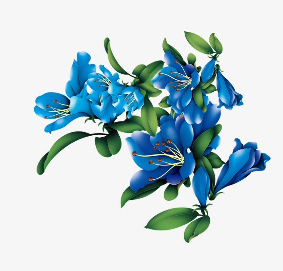 Download High Quality clipart flowers blue Transparent PNG Images - Art
