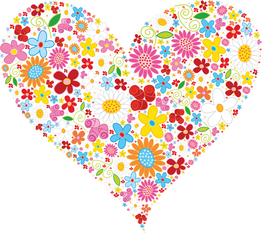 Download High Quality clipart heart flower Transparent PNG Images - Art