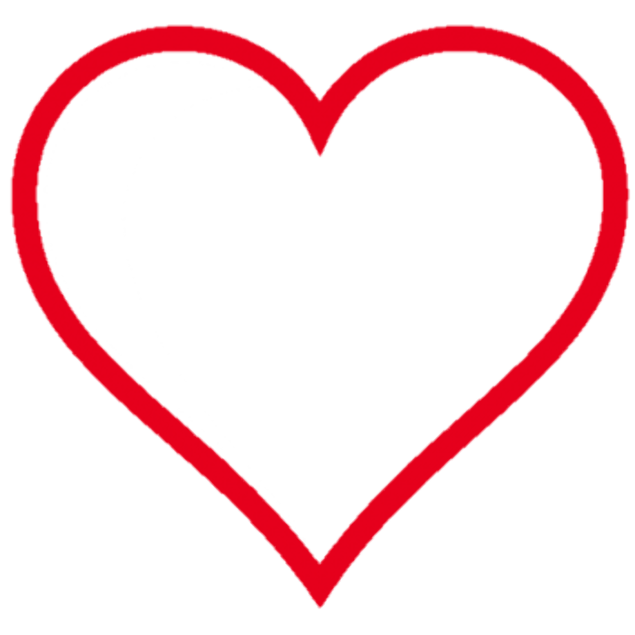 Download High Quality clipart heart outline Transparent