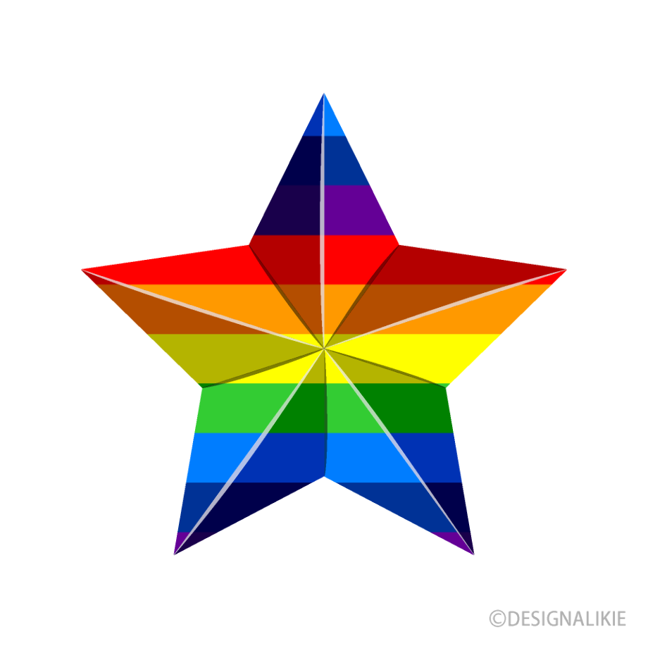 Clipart star rainbow.
