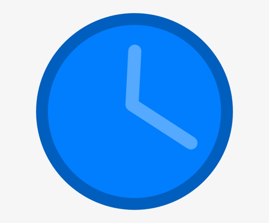 clock clipart blue