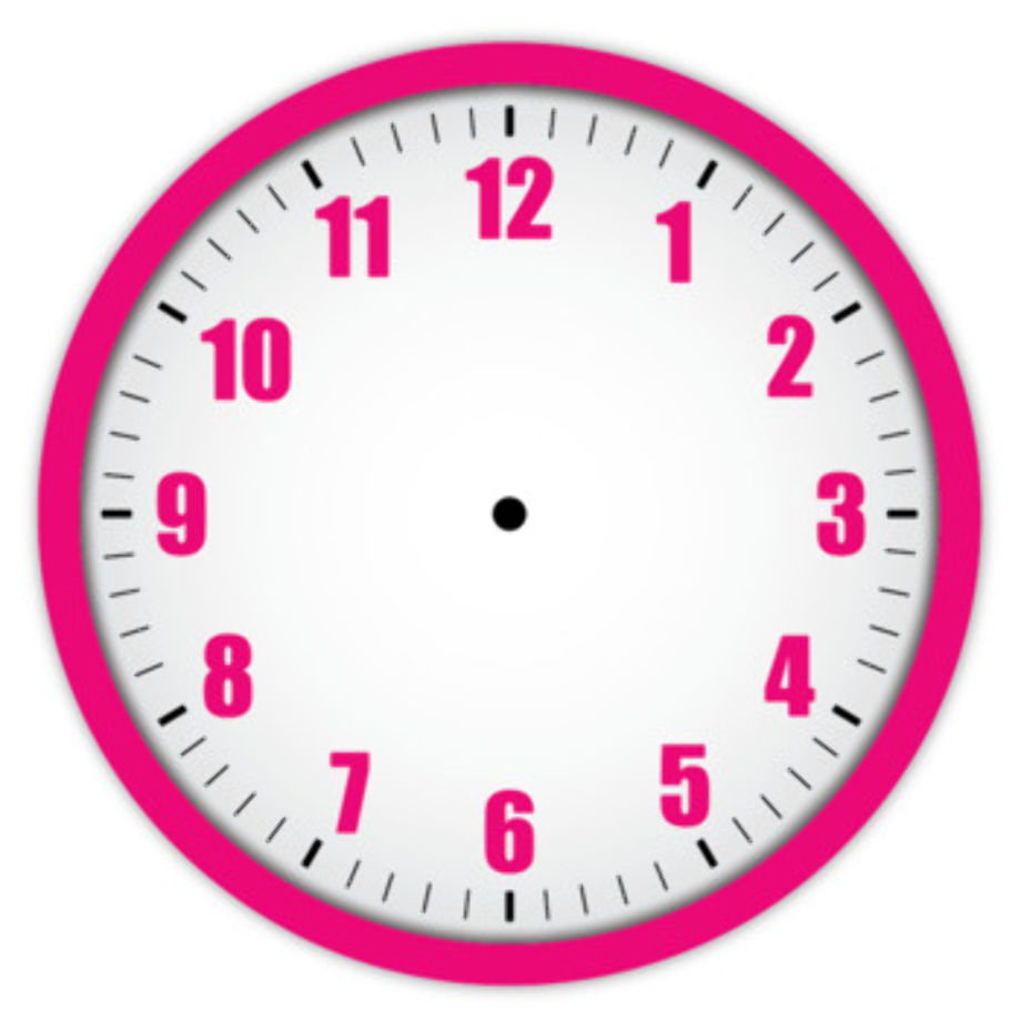 clock clipart colorful
